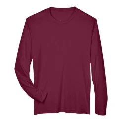Team 365 Men's Performance Long Sleeve T-Shirt, Blank Tee for DIY Crafts & Custom Printing