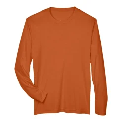 Team 365 Men's Performance Long Sleeve T-Shirt, Blank Tee for DIY Crafts & Custom Printing