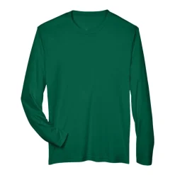 Team 365 Men's Performance Long Sleeve T-Shirt, Blank Tee for DIY Crafts & Custom Printing