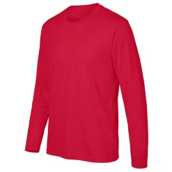 Team 365 Men's Performance Long Sleeve T-Shirt, Blank Tee for DIY Crafts & Custom Printing