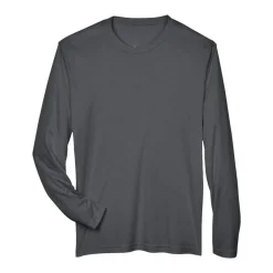 Team 365 Men's Performance Long Sleeve T-Shirt, Blank Tee for DIY Crafts & Custom Printing
