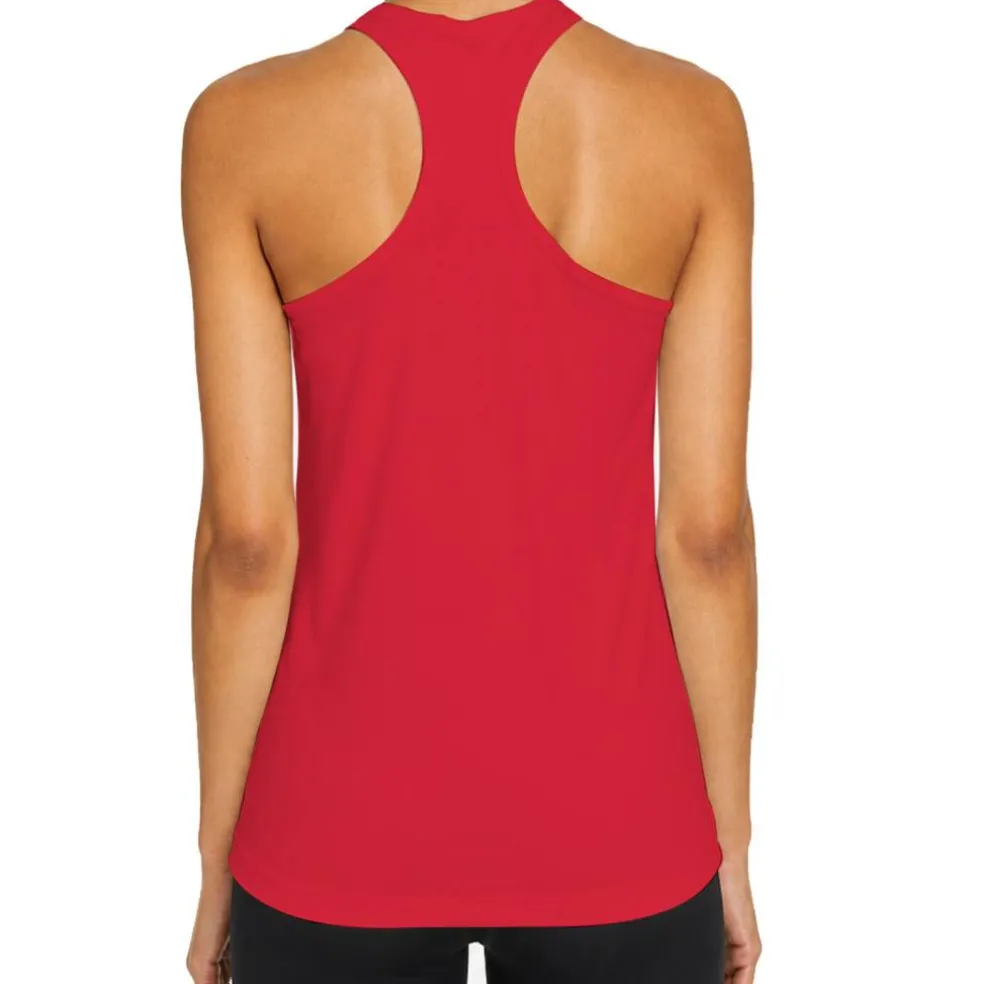Team 365 Women's Zone Performance Racerback Tank, Athletic Gym Polyester Tank Top