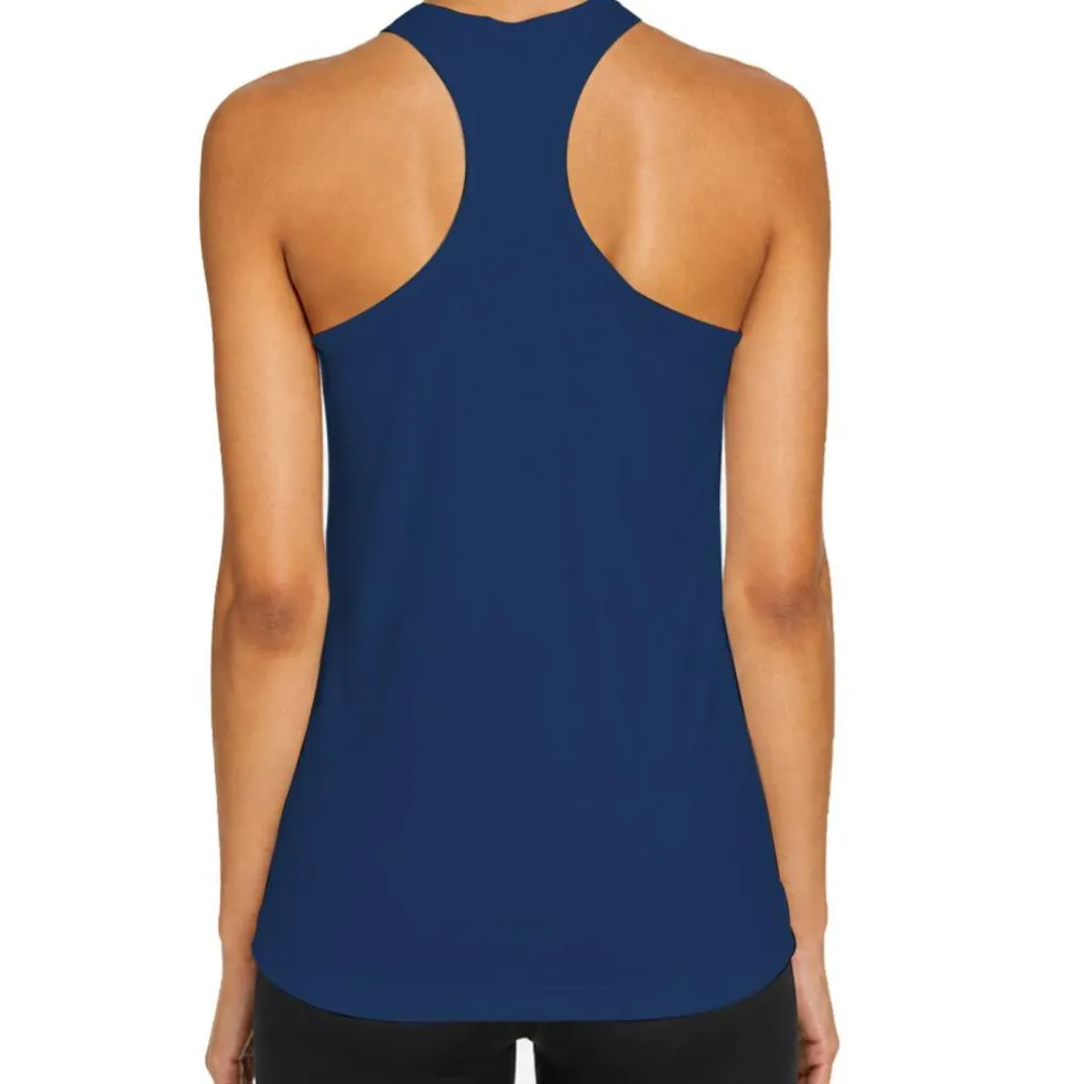 Team 365 Women's Zone Performance Racerback Tank, Athletic Gym Polyester Tank Top