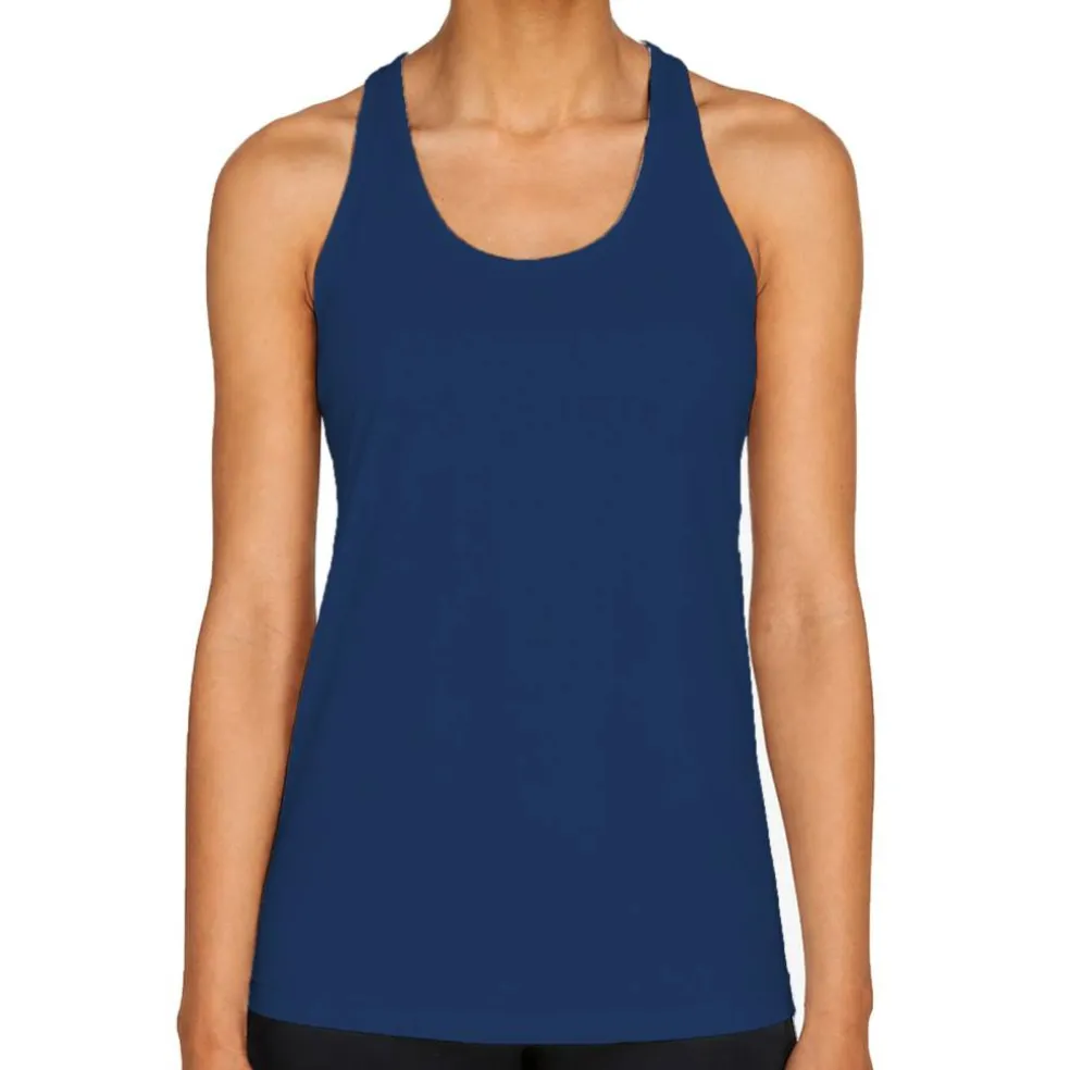Team 365 Women's Zone Performance Racerback Tank, Athletic Gym Polyester Tank Top