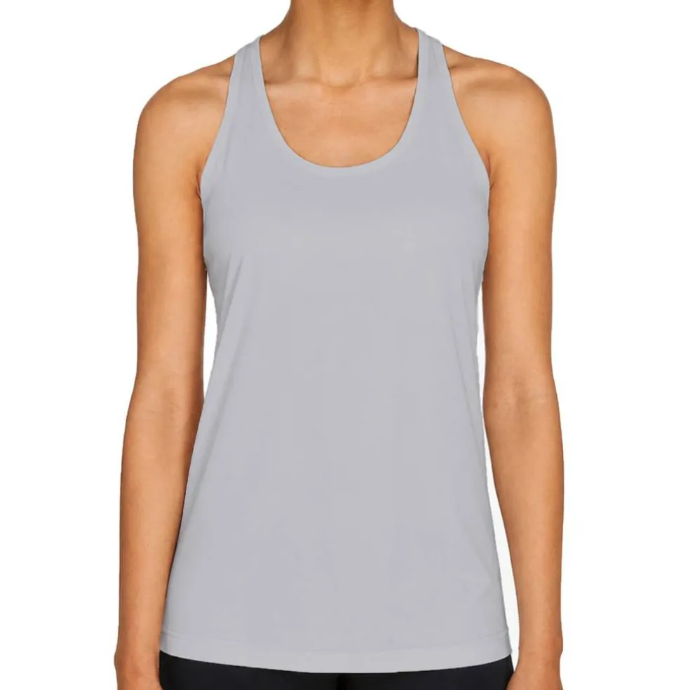 Team 365 Women's Zone Performance Racerback Tank, Athletic Gym Polyester Tank Top