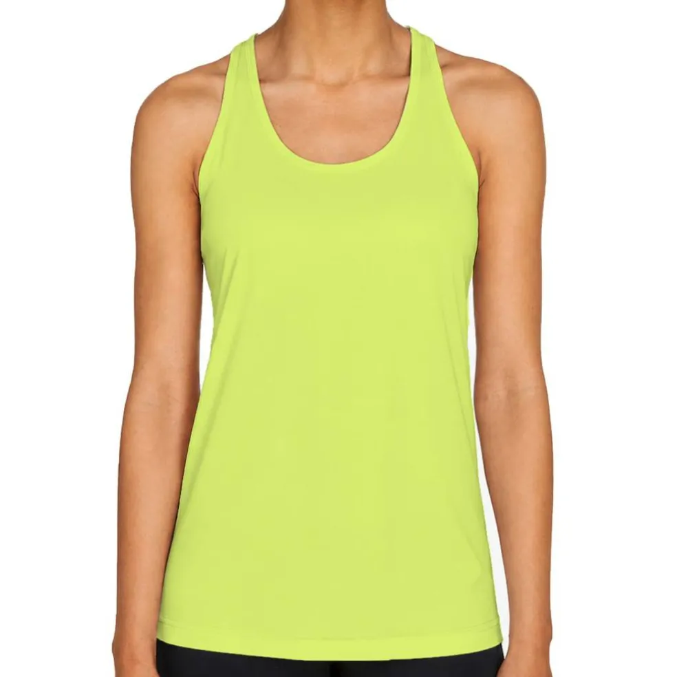 Team 365 Women's Zone Performance Racerback Tank, Athletic Gym Polyester Tank Top