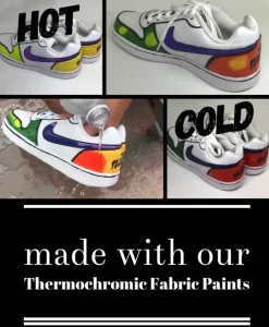 Temperature Activated Body Heat Reactive Color Changing Thermochromic Fabric Paint