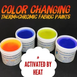 Temperature Activated Body Heat Reactive Color Changing Thermochromic Fabric Paint