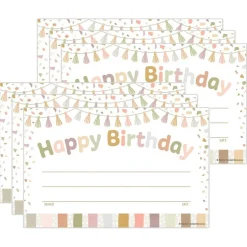 Terrazzo Tones Happy Birthday Awards, 30 Per Pack, 6 Packs