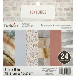 Textures Paper Pad by Recollections™, 6" x 6"