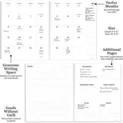 TF Publishing 2026-27 Blocked Colors Monthly Planner