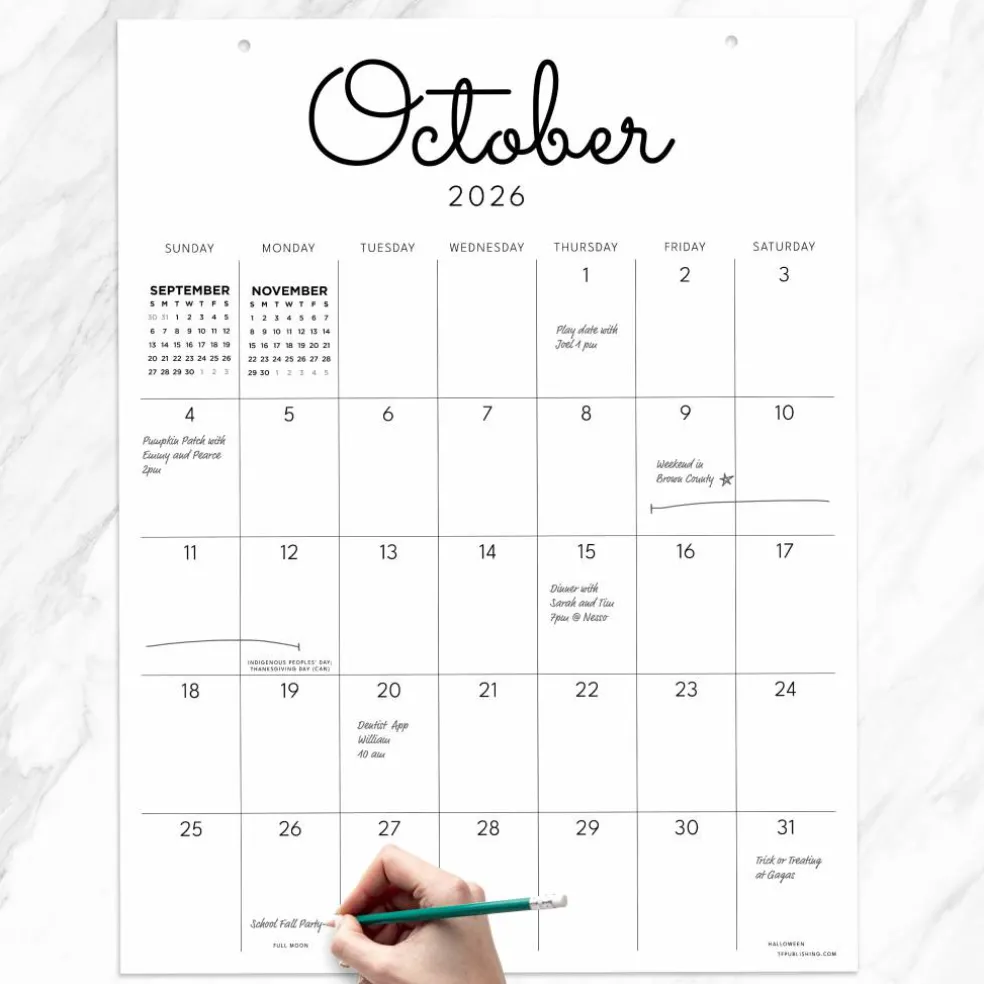 TF Publishing Large 2026-27 Art Poster Wall Calendar