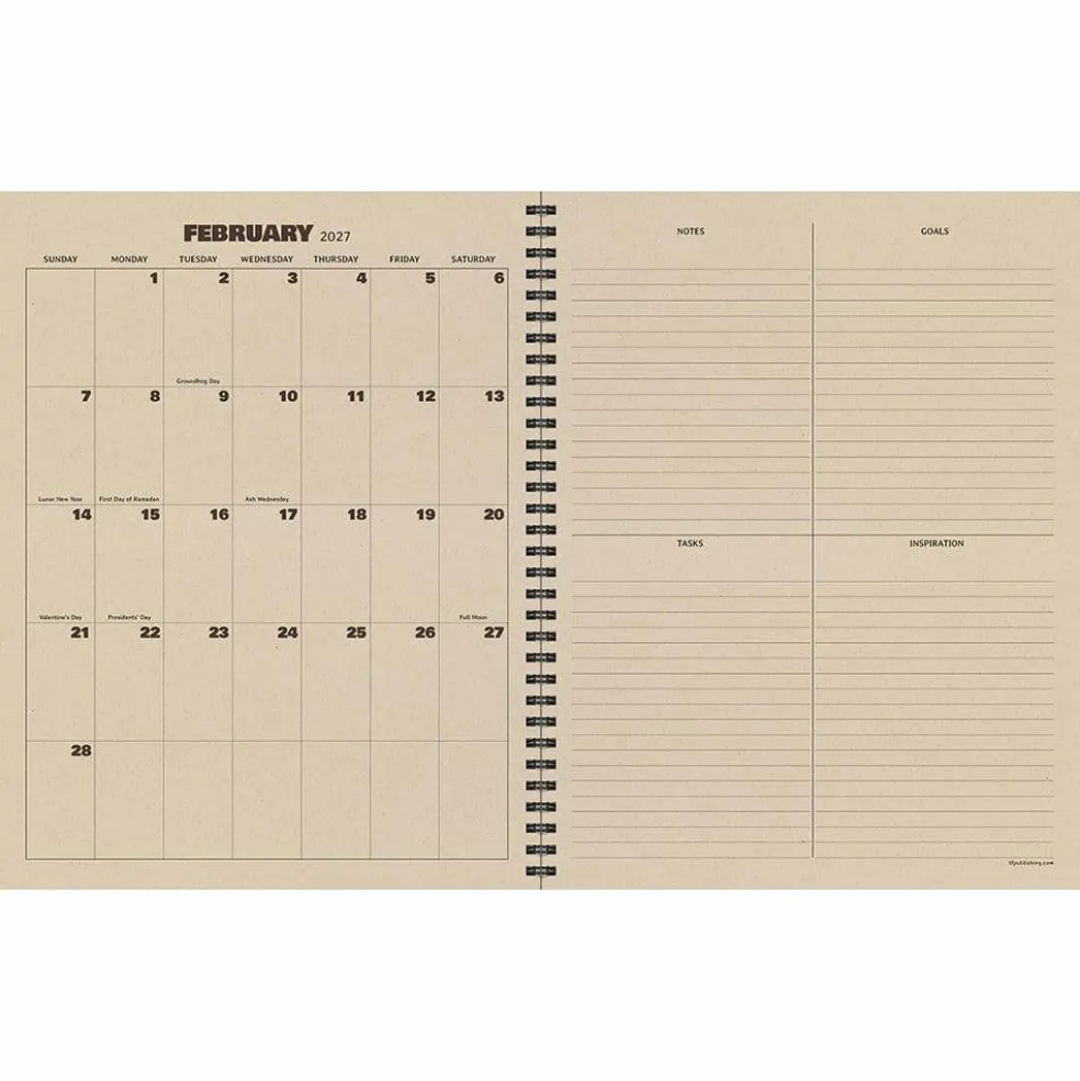 TF Publishing Large Checkered Cowboy Weekly Monthly Planner