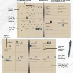 TF Publishing Large Checkered Cowboy Weekly Monthly Planner