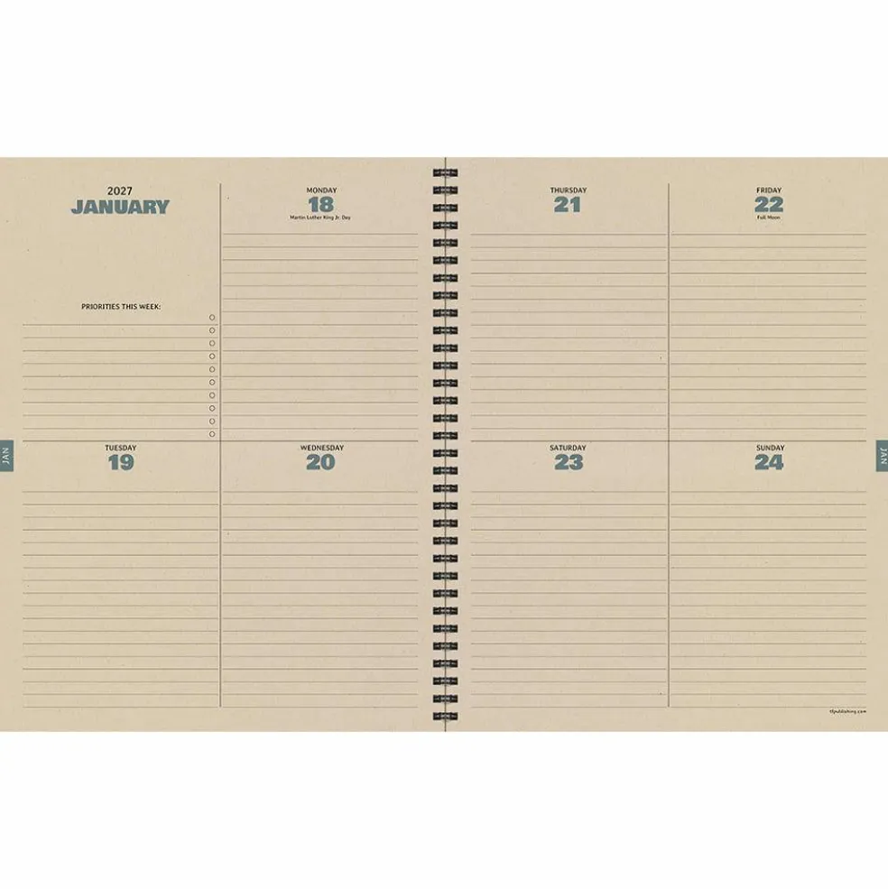 TF Publishing Large Checkered Cowboy Weekly Monthly Planner