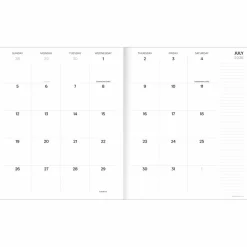 TF Publishing Large 2026-27 Linen Lines Monthly Planner