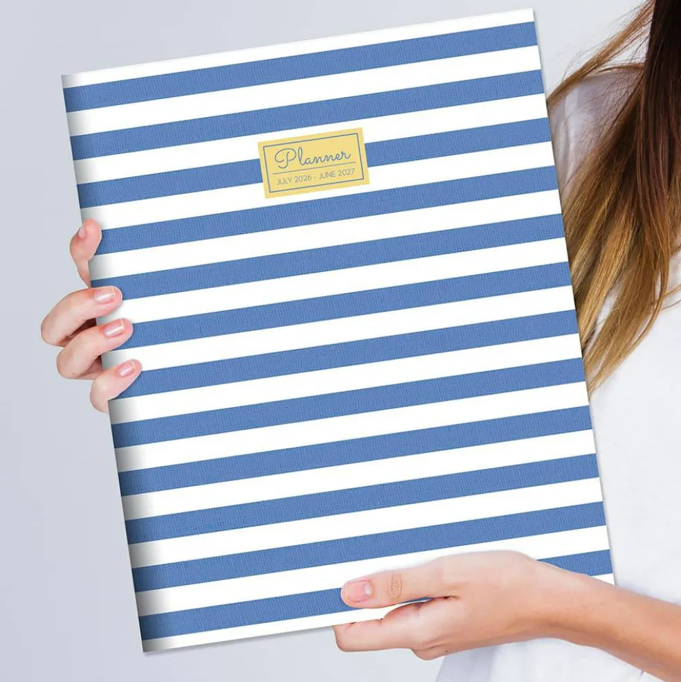 TF Publishing Large 2026-27 Linen Lines Monthly Planner