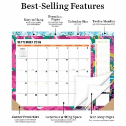 TF Publishing Large 2026-27 Maximal Mirage Desk Pad Monthly Blotter Calendar