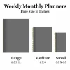 TF Publishing Large Very Blue Berry Weekly Monthly Planner