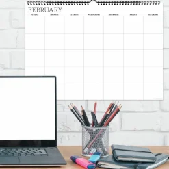 TF Publishing Medium Dry Erase Wired Hanging Horizontal Wall Calendar