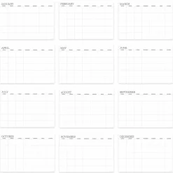 TF Publishing Medium Dry Erase Wired Hanging Horizontal Wall Calendar