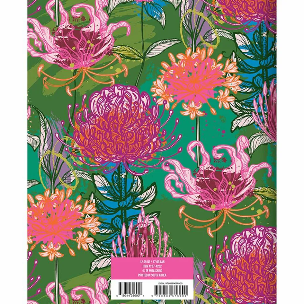 TF Publishing Medium 2026-27 Fully Floral Monthly Planner