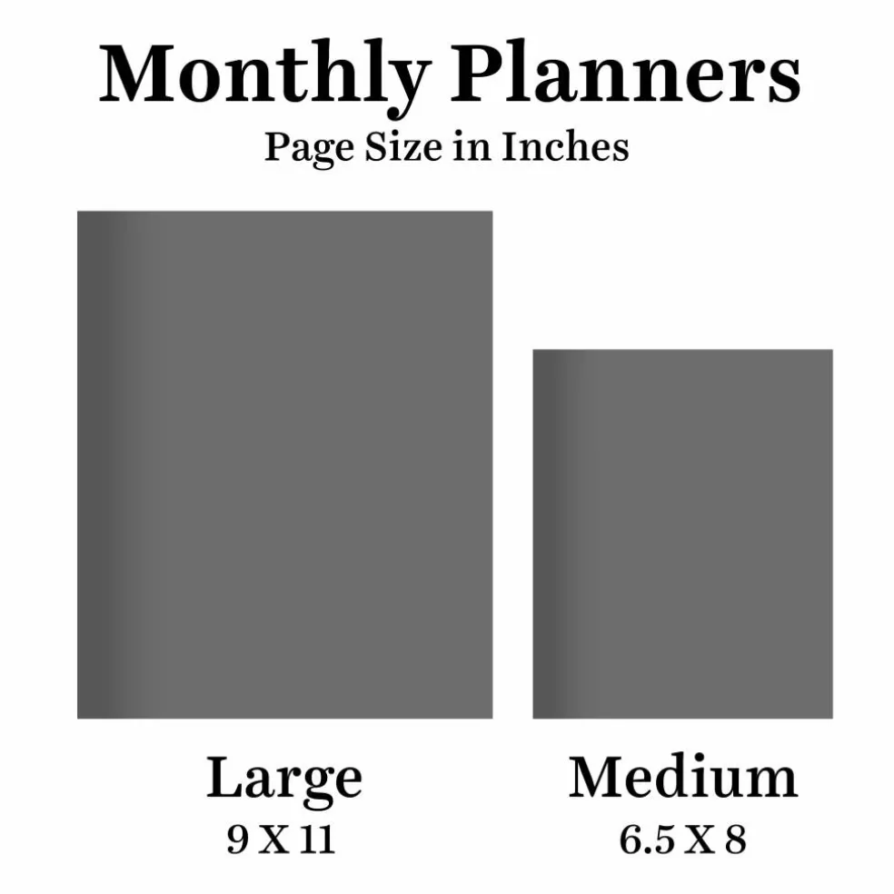 TF Publishing Medium 2026-27 Fully Floral Monthly Planner