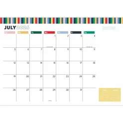 TF Publishing Medium 2026-27 Long Weekend Desk Pad Monthly Blotter Calendar
