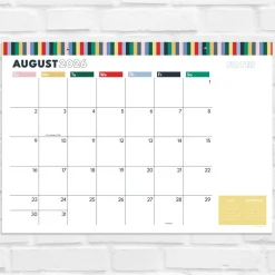 TF Publishing Medium 2026-27 Long Weekend Desk Pad Monthly Blotter Calendar