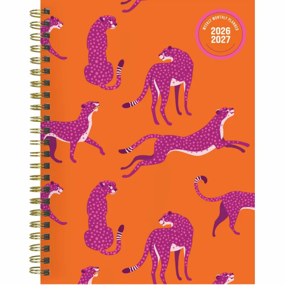 TF Publishing Medium 2026-27 Spicy Cat Weekly Monthly Planner