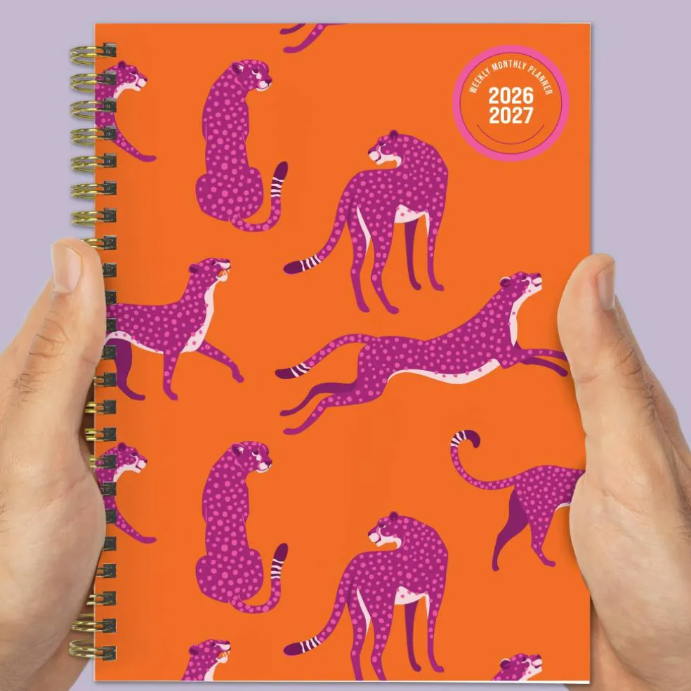 TF Publishing Medium 2026-27 Spicy Cat Weekly Monthly Planner