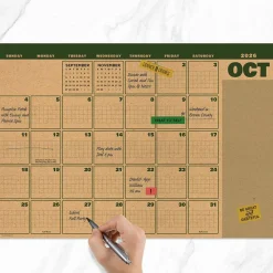 TF Publishing Medium 2026-27 Trail & Timber Desk Pad Monthly Blotter Calendar