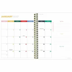 TF Publishing Yellow Medium 2026-27 Linen Weekly Monthly Planner