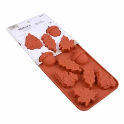 Thanksgiving Acorn & Leaf Silicone Candy Mold by Makery™