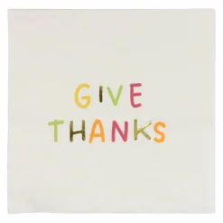 Thanksgiving Give Thanks Beverage Napkins, 20ct. by Celebrate It™