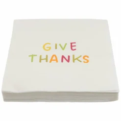 Thanksgiving Give Thanks Beverage Napkins, 20ct. by Celebrate It™
