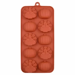 Thanksgiving Pumpkin & Turkey Silicone Candy Mold by Makery™