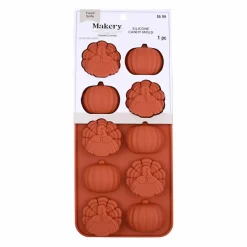 Thanksgiving Pumpkin & Turkey Silicone Candy Mold by Makery™