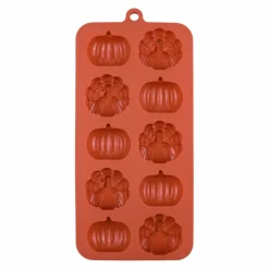 Thanksgiving Pumpkin & Turkey Silicone Candy Mold by Makery™