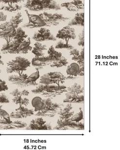 28" Thanksgiving Turkey Tea Towel by Makery™