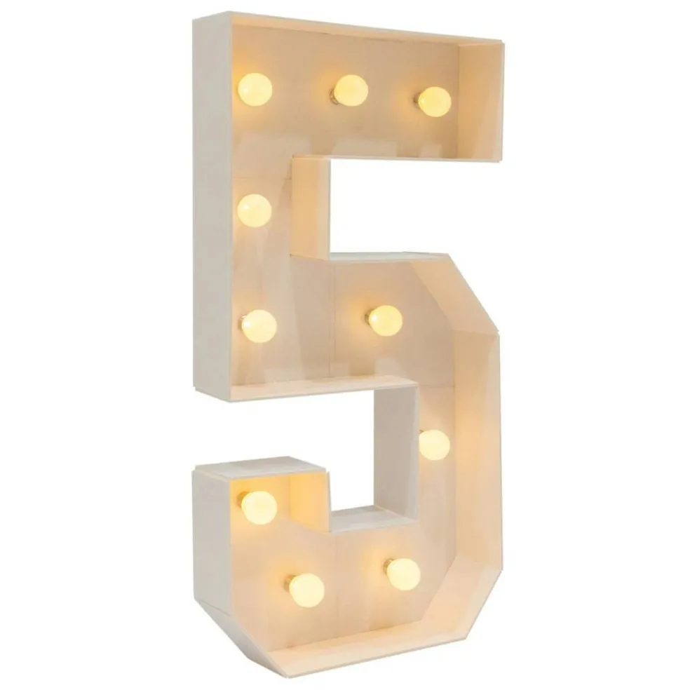 50th Birthday Light Up Numbers – 39.37in LED Marquee Decor