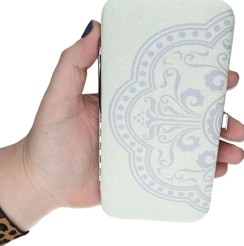 The Beadsmith Two Sided Magnetic Needle Case – Basic Elements – 6.25” x 3.25” x .75”, Snap Closure, One Side Printed with Needle Sizes – Keep Your Needles Organized and in One Place