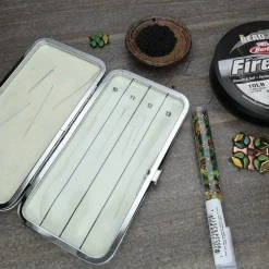 The Beadsmith Two Sided Magnetic Needle Case – Basic Elements – 6.25” x 3.25” x .75”, Snap Closure, One Side Printed with Needle Sizes – Keep Your Needles Organized and in One Place