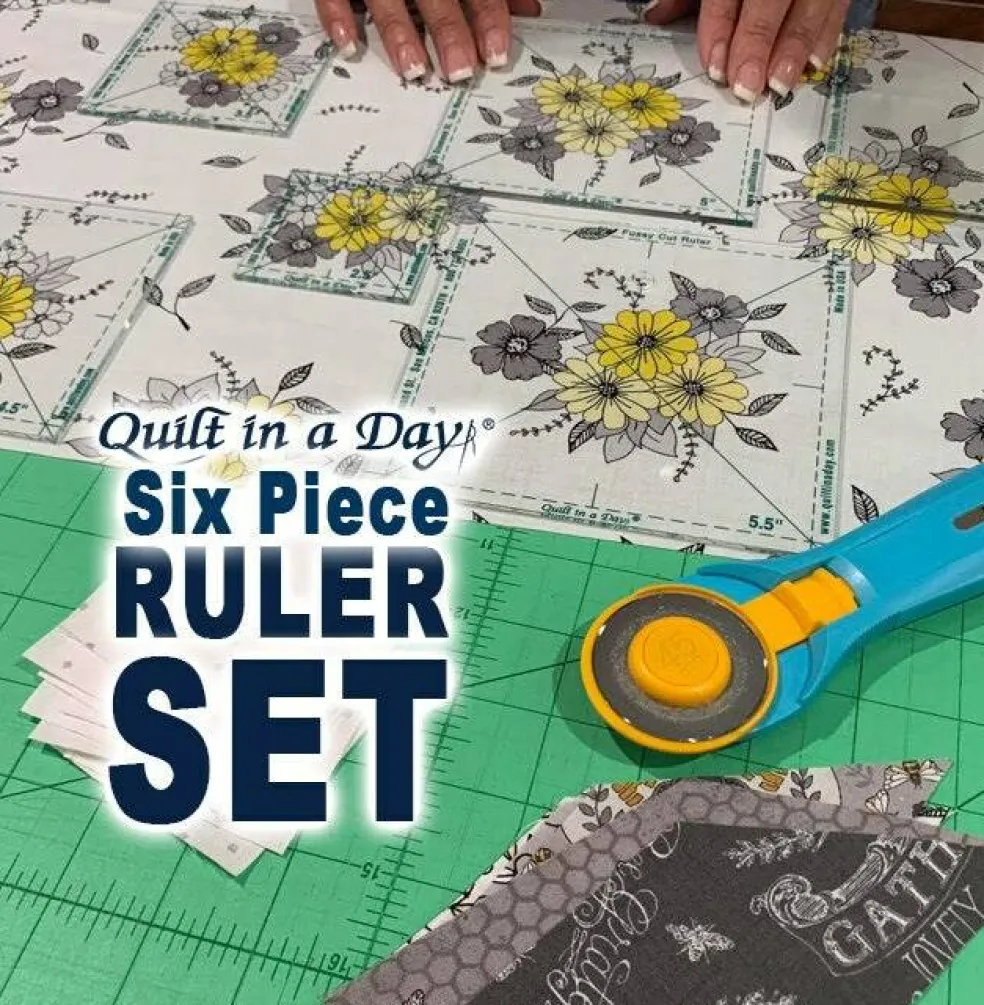 The Complete Fussy Cut Ruler Set by Quilt in a Day