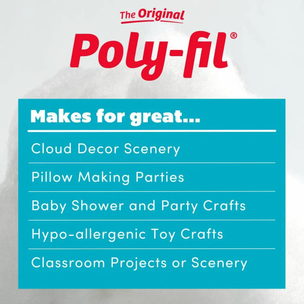 The Original Poly-Fil® Premium Polyester Fiber Fill Box, 20lb.