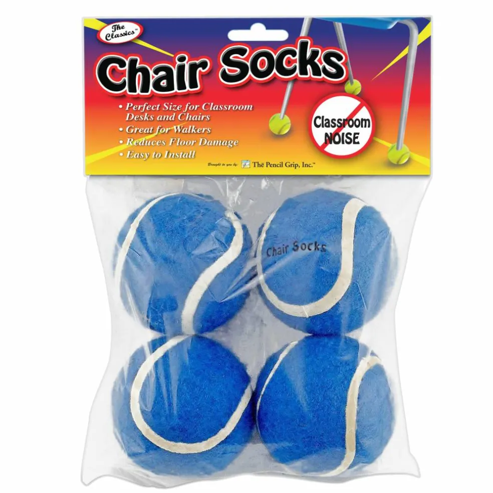 The Pencil Grip™ Blue Chair Socks, Pack of 144
