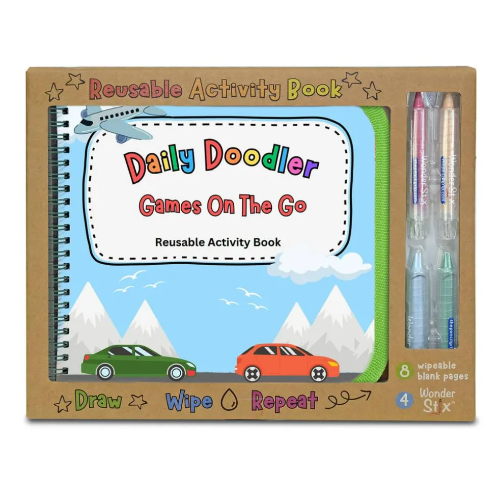 The Pencil Grip™ Travel Daily Doodler Reusable Activity Book Kit