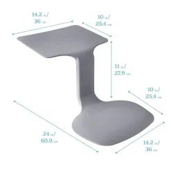 The Surf Portable Lap Desk, Kids Floor Desk, One-Piece Writing Table, Flexible Seating, 10-Pack