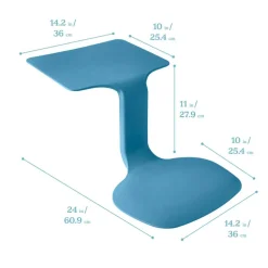 The Surf Portable Lap Desk, Kids Floor Desk, One-Piece Writing Table, Flexible Seating, 10-Pack