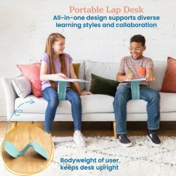 The Surf Portable Lap Desk, Kids Floor Desk, One-Piece Writing Table, Flexible Seating, 10-Pack